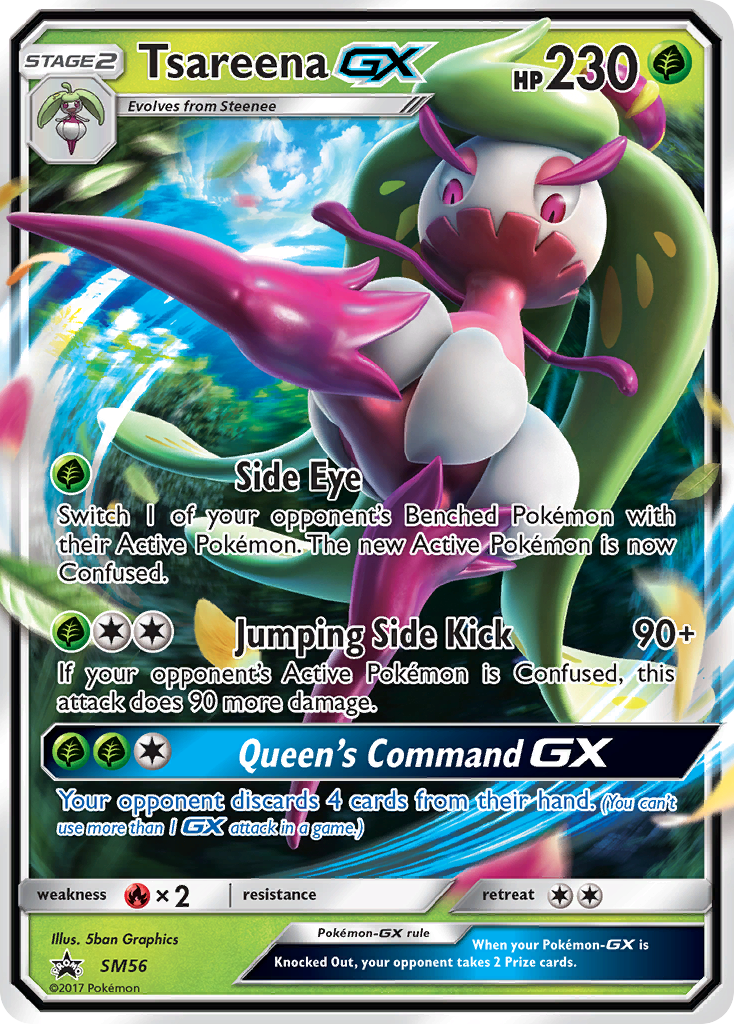 Tsareena GX (SM56) [Sun & Moon: Black Star Promos] | Jack's On Queen