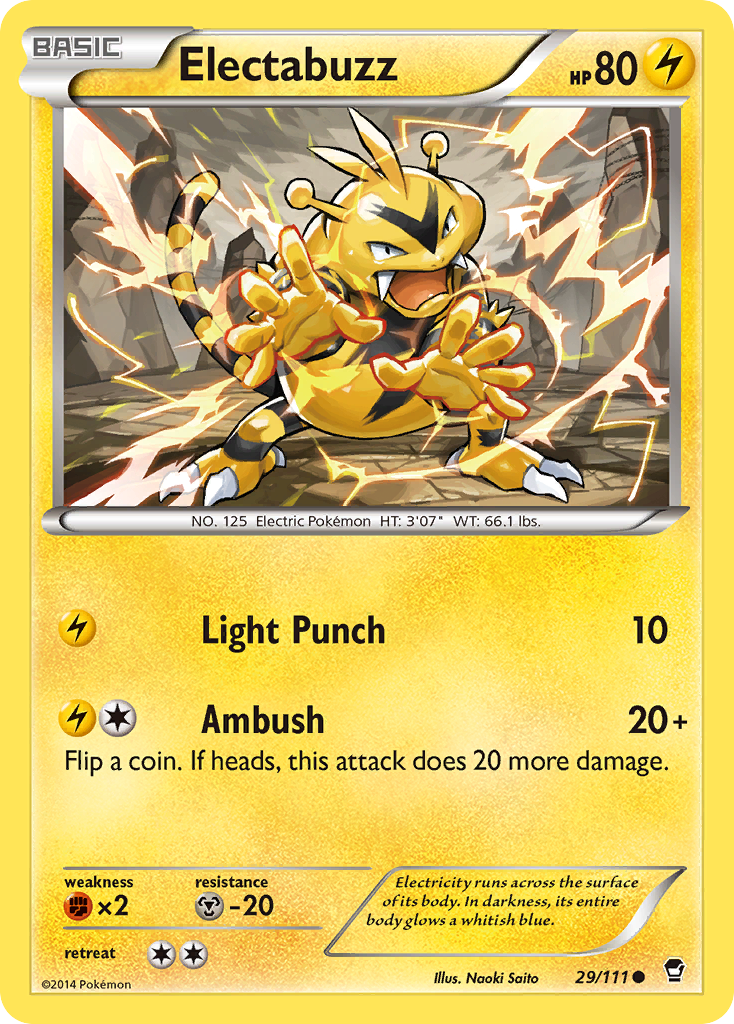 Electabuzz (29/111) [XY: Furious Fists] | Jack's On Queen