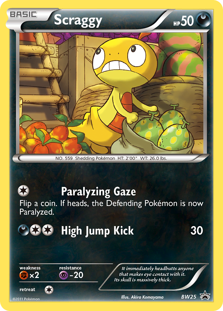 Scraggy (BW25) [Black & White: Black Star Promos] | Jack's On Queen