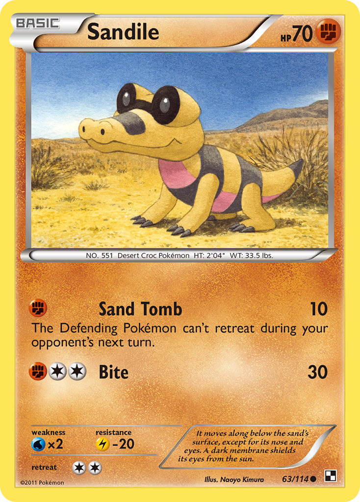 Sandile (63/114) [Black & White: Base Set] | Jack's On Queen