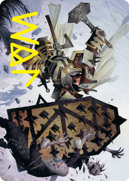 Estwald Shieldbasher Art Card (Gold-Stamped Signature) [Innistrad: Crimson Vow Art Series] | Jack's On Queen