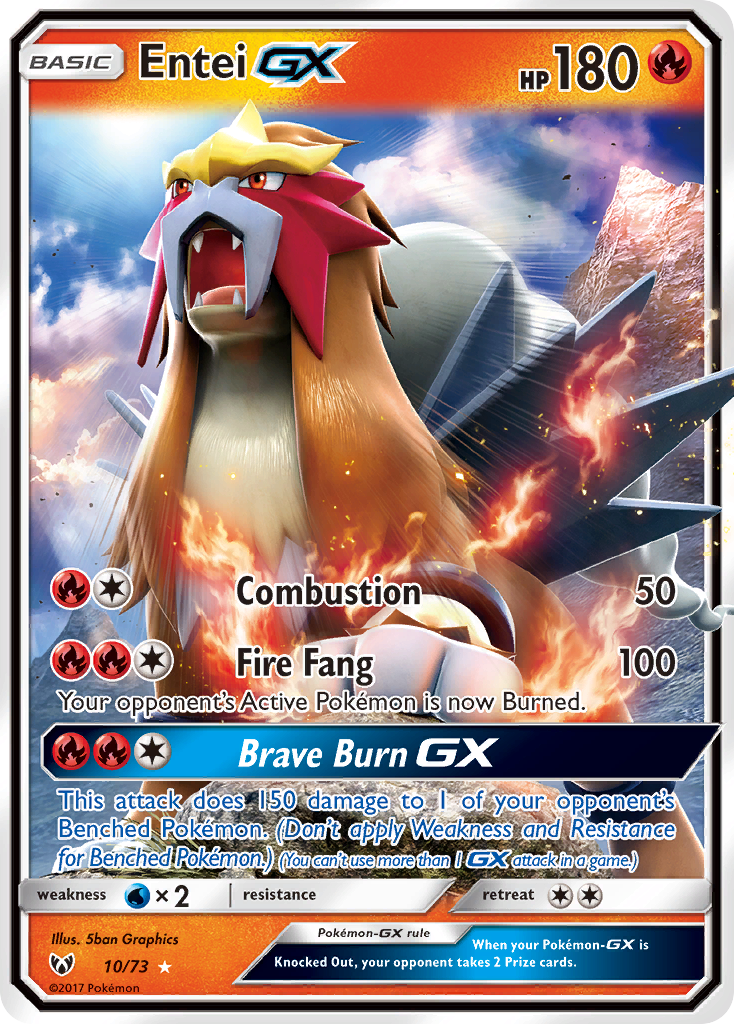 Entei GX (10/73) [Sun & Moon: Shining Legends] | Jack's On Queen