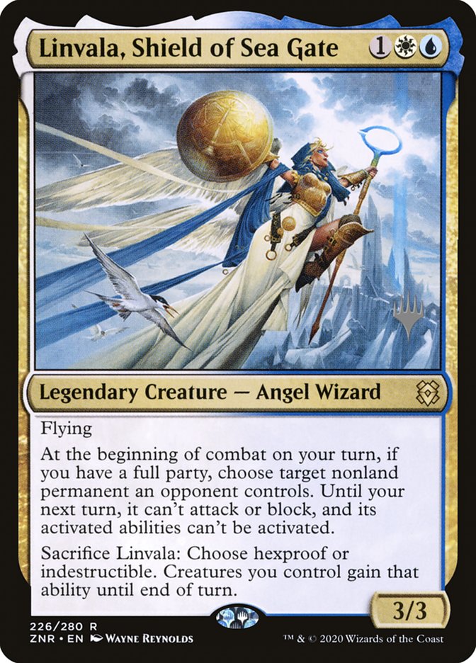 Linvala, Shield of Sea Gate (Promo Pack) [Zendikar Rising Promos] | Jack's On Queen