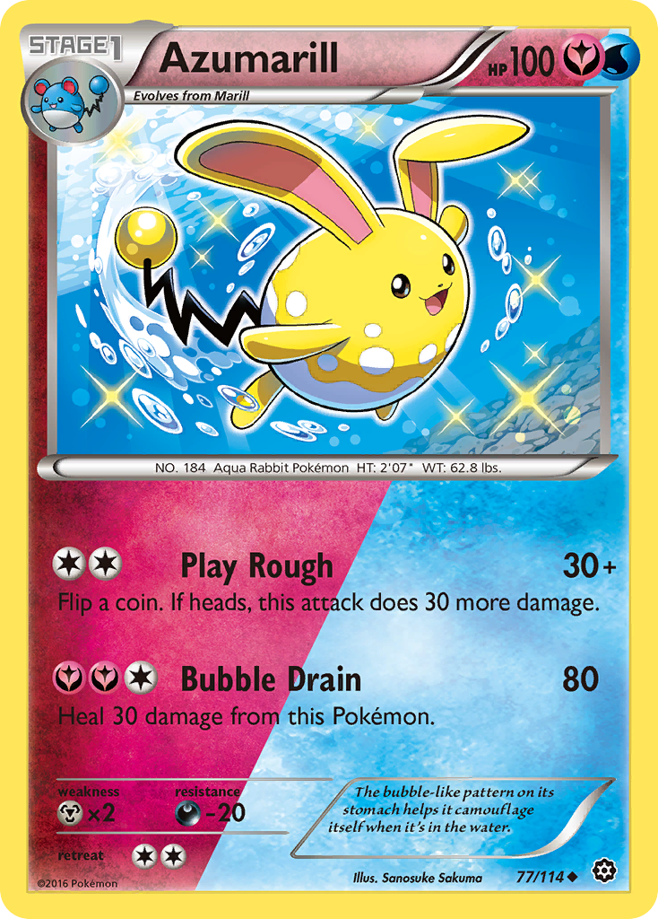 Azumarill (77/114) [XY: Steam Siege] | Jack's On Queen