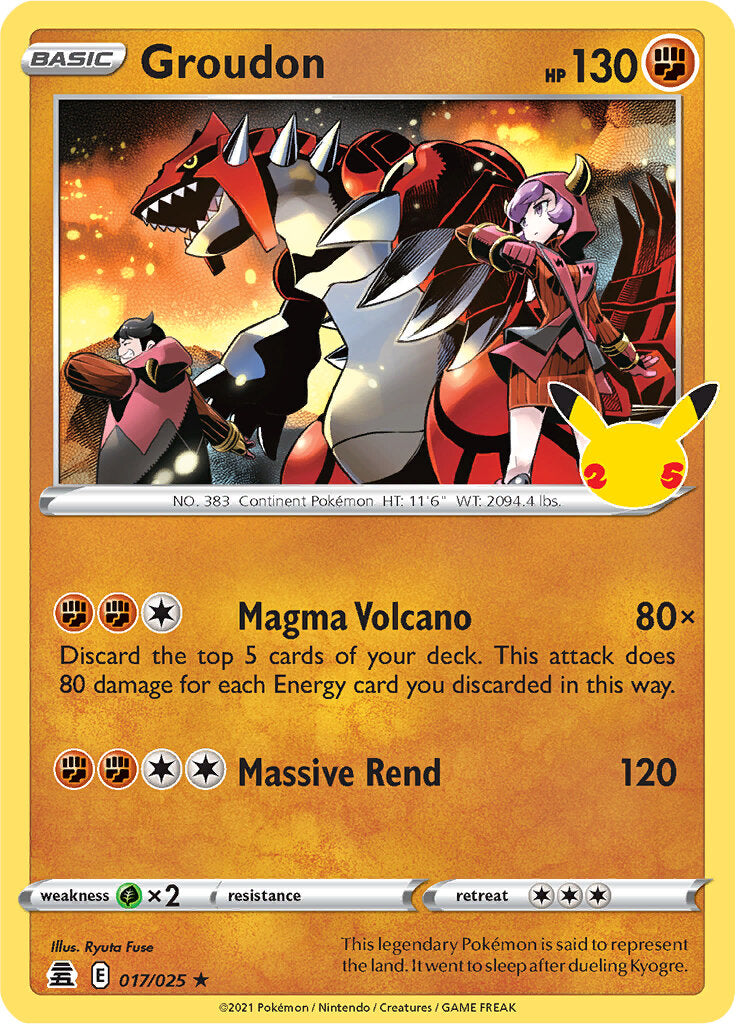 Groudon (017/025) [Celebrations: 25th Anniversary] | Jack's On Queen