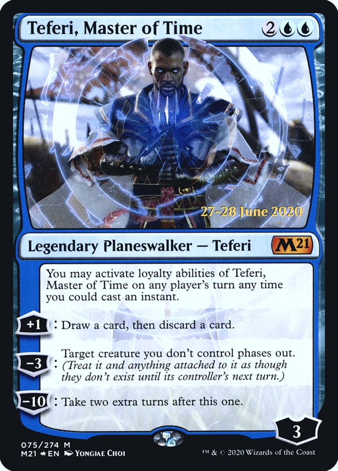 Teferi, Master of Time  [Core Set 2021 Prerelease Promos] | Jack's On Queen