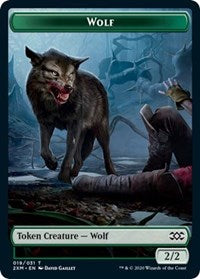 Wolf // Wurm (030) Double-sided Token [Double Masters Tokens] | Jack's On Queen