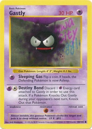 Gastly (50/102) [Base Set Shadowless Unlimited] | Jack's On Queen