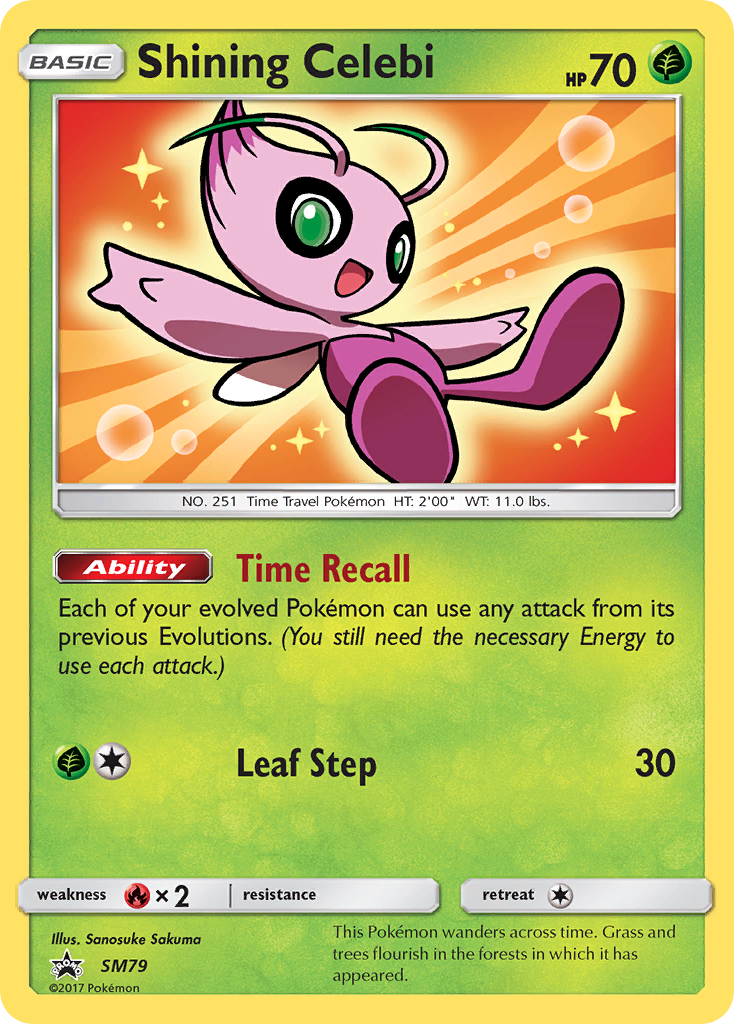 Shining Celebi (SM79) [Sun & Moon: Black Star Promos] | Jack's On Queen