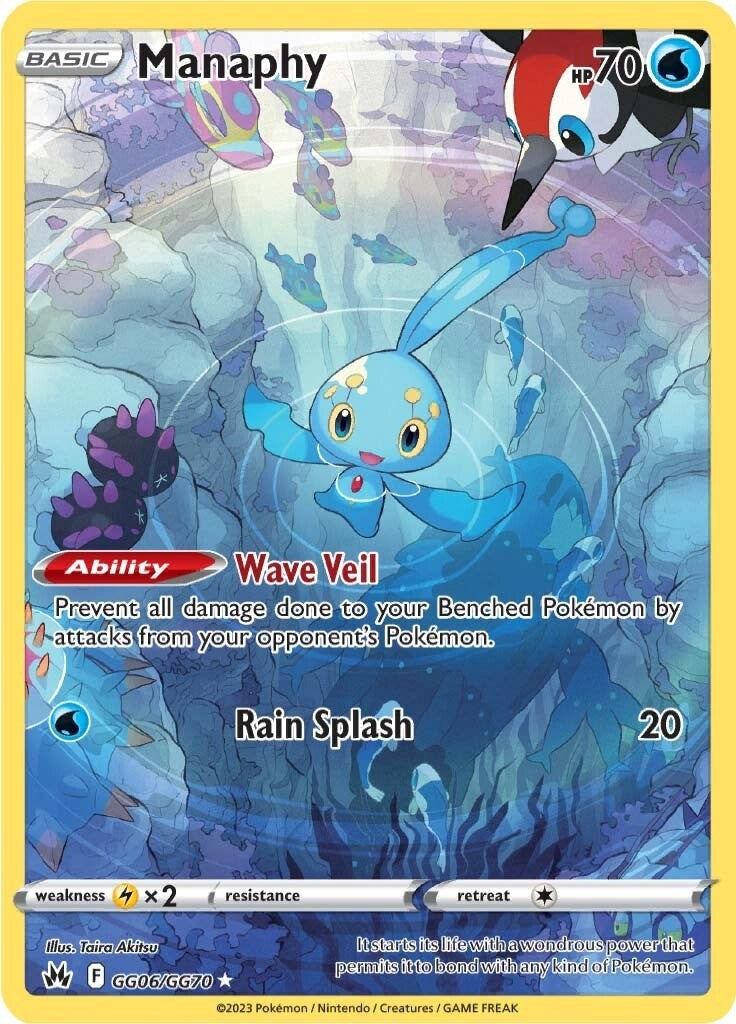 Manaphy (GG06/GG70) [Sword & Shield: Crown Zenith] | Jack's On Queen