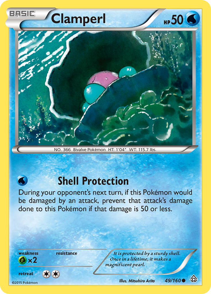 Clamperl (49/160) [XY: Primal Clash] | Jack's On Queen