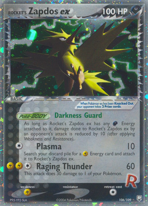 Rocket's Zapdos ex (106/109) [EX: Team Rocket Returns] | Jack's On Queen
