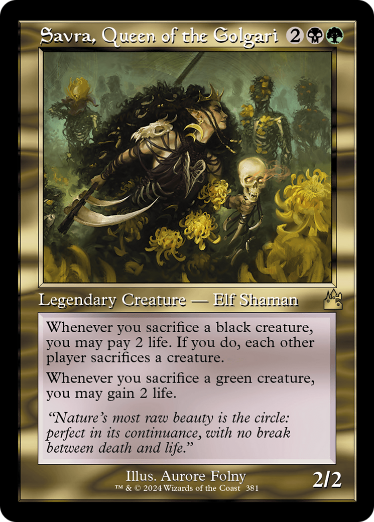 Savra, Queen of the Golgari (Retro Frame) [Ravnica Remastered] | Jack's On Queen