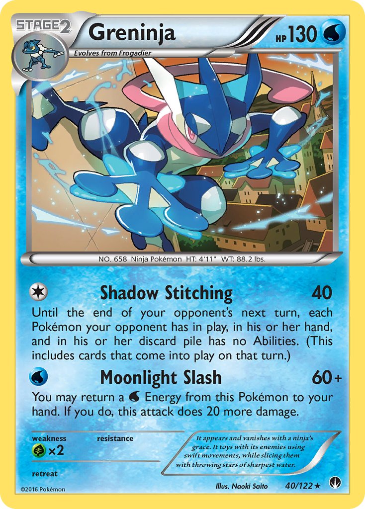 Greninja (40/122) (Theme Deck Exclusive) [XY: BREAKpoint] | Jack's On Queen