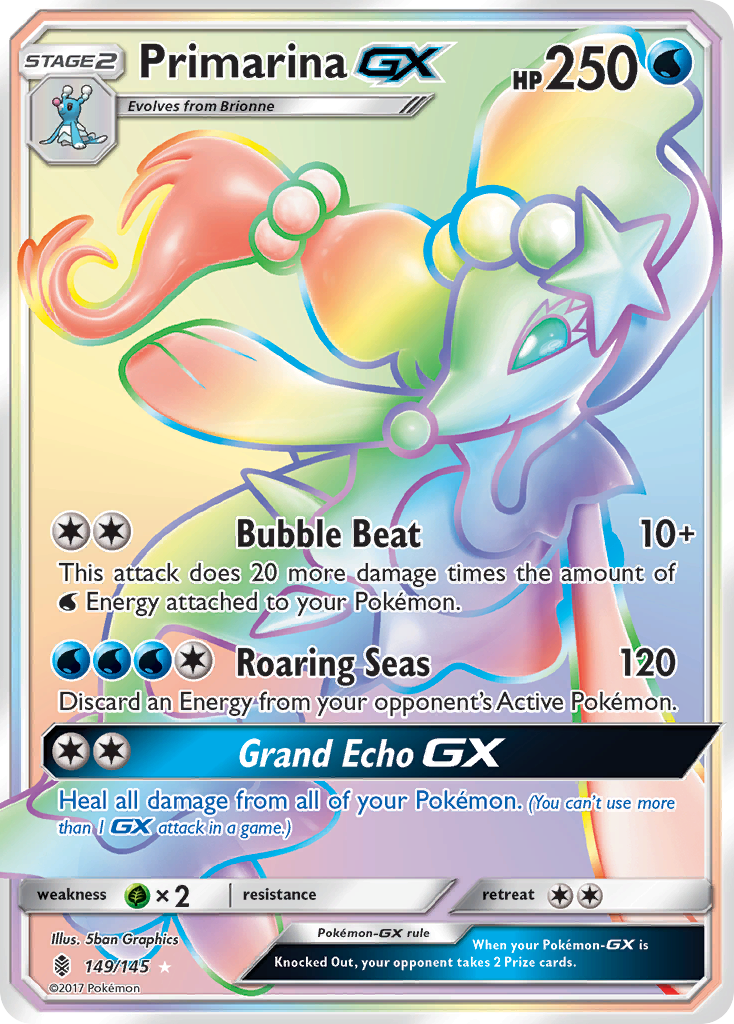 Primarina GX (149/145) [Sun & Moon: Guardians Rising] | Jack's On Queen