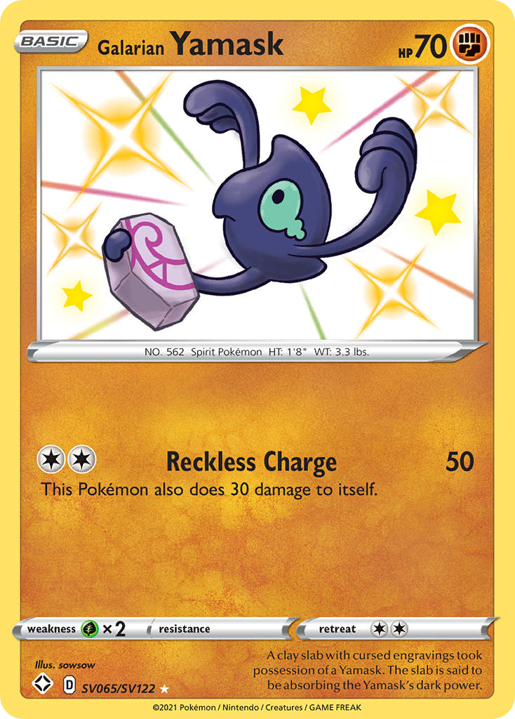 Galarian Yamask (SV065/SV122) [Sword & Shield: Shining Fates] | Jack's On Queen
