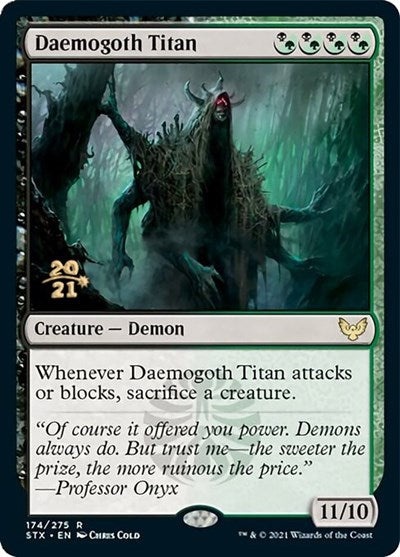 Daemogoth Titan [Strixhaven: School of Mages Prerelease Promos] | Jack's On Queen