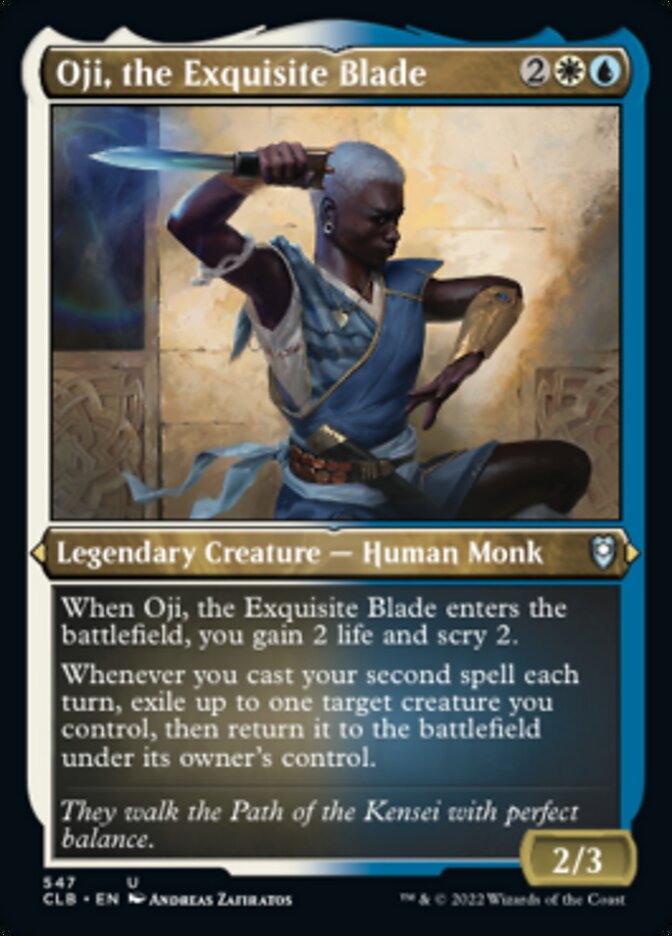 Oji, the Exquisite Blade (Foil Etched) [Commander Legends: Battle for Baldur's Gate] | Jack's On Queen