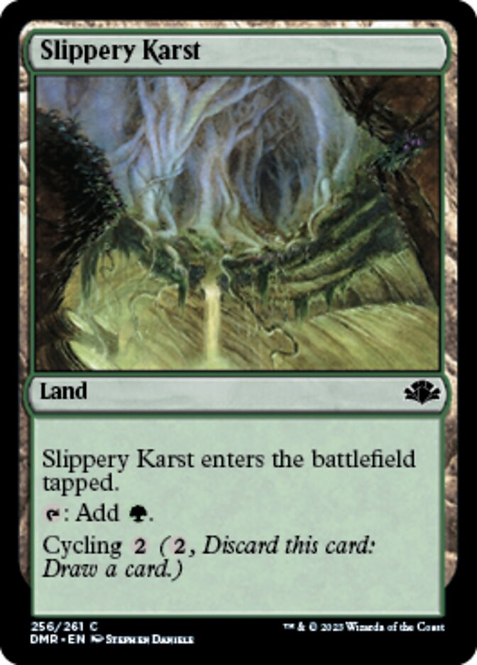 Slippery Karst [Dominaria Remastered] | Jack's On Queen