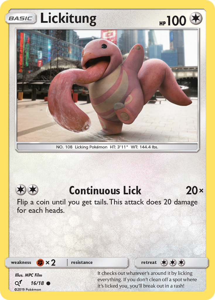 Lickitung (16/18) [Sun & Moon: Detective Pikachu] | Jack's On Queen