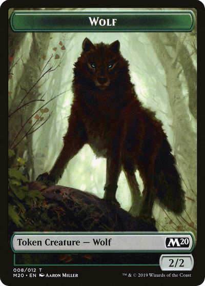 Wolf Double-sided Token [Challenger Decks 2020 Tokens] | Jack's On Queen