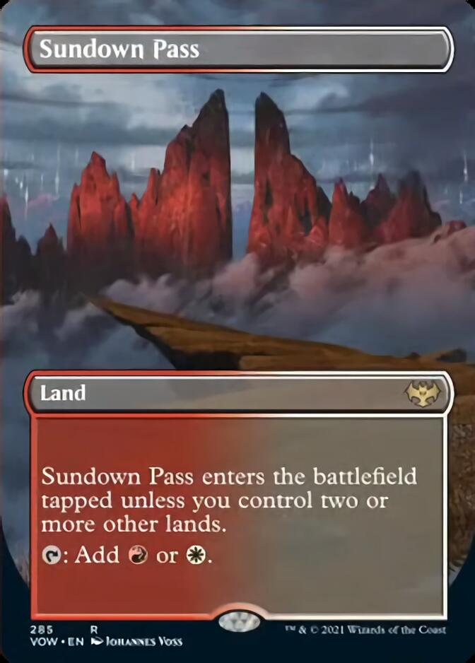 Sundown Pass (Borderless) [Innistrad: Crimson Vow] | Jack's On Queen