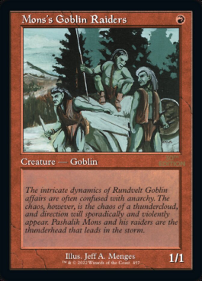 Mons's Goblin Raiders (Retro) [30th Anniversary Edition] | Jack's On Queen