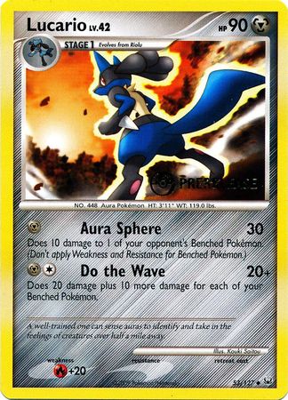 Lucario (53/127) (Prerelease Promo) [Diamond & Pearl: Black Star Promos] | Jack's On Queen