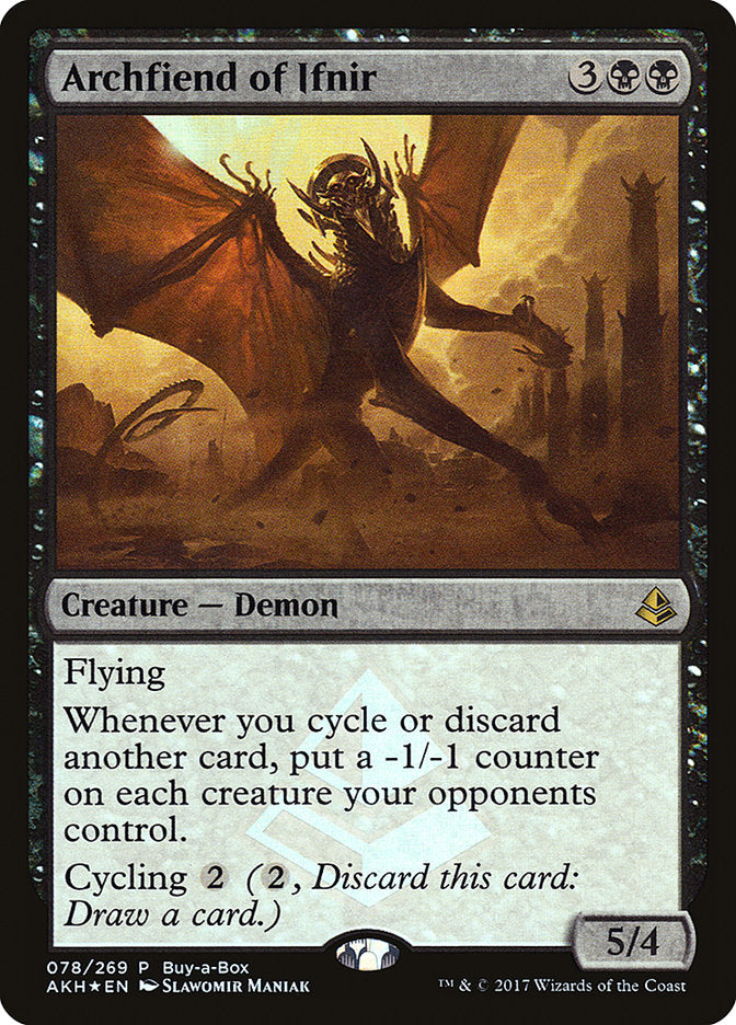 Archfiend of Ifnir (Buy-A-Box) [Amonkhet Promos] | Jack's On Queen