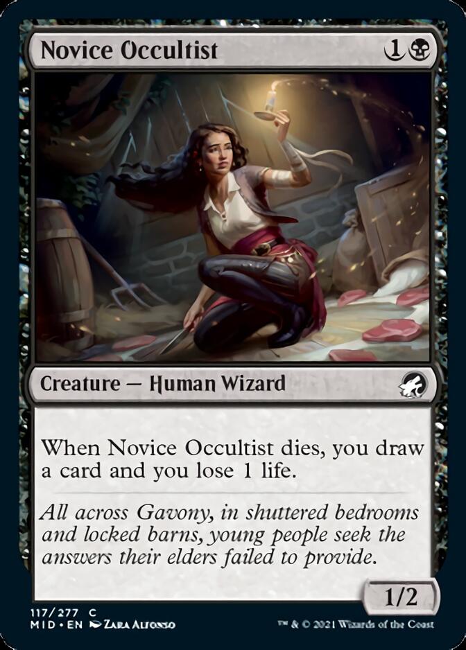 Novice Occultist [Innistrad: Midnight Hunt] | Jack's On Queen