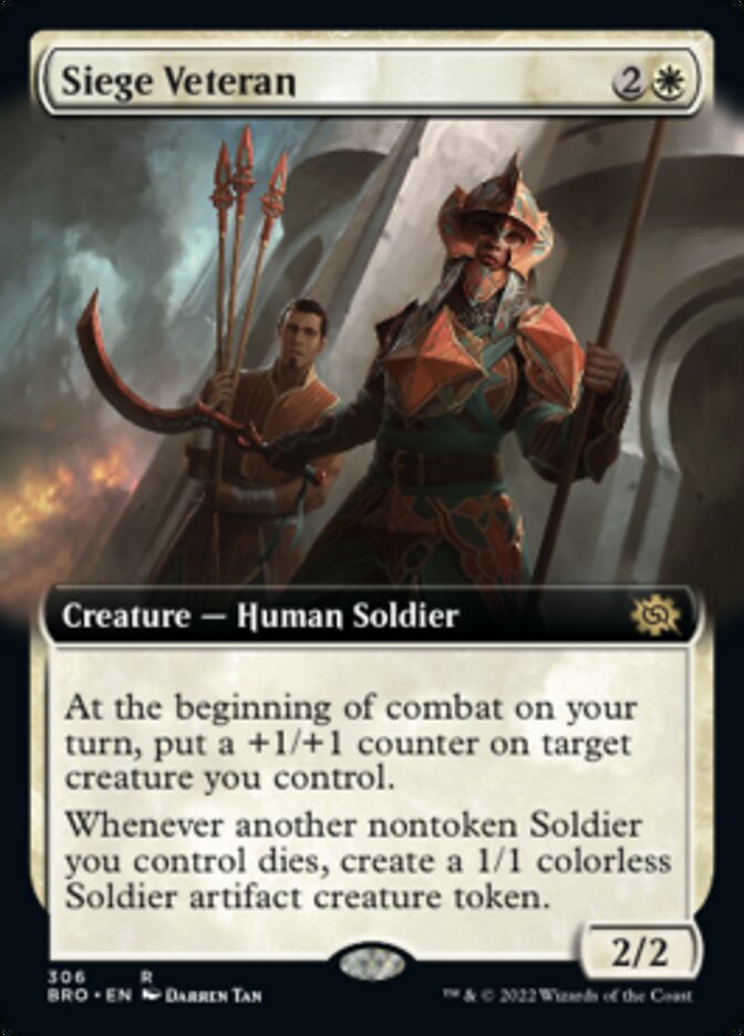 Siege Veteran (Extended Art) [The Brothers' War] | Jack's On Queen
