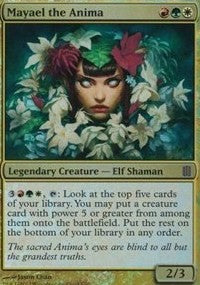 Mayael the Anima (Commander's Arsenal) [Oversize Cards] | Jack's On Queen