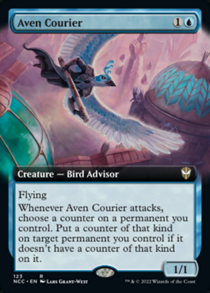 Aven Courier (Extended Art) [Streets of New Capenna Commander] | Jack's On Queen