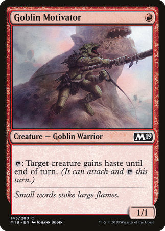 Goblin Motivator [Core Set 2019] | Jack's On Queen