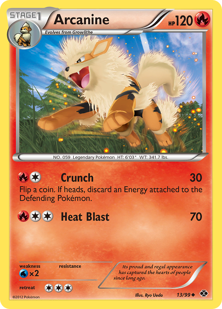 Arcanine (13/99) [Black & White: Next Destinies] | Jack's On Queen