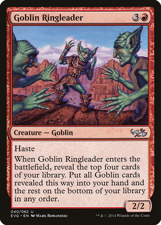 Goblin Ringleader (Elves vs. Goblins) [Duel Decks Anthology] | Jack's On Queen