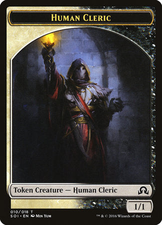 Human Cleric Token [Shadows over Innistrad Tokens] | Jack's On Queen