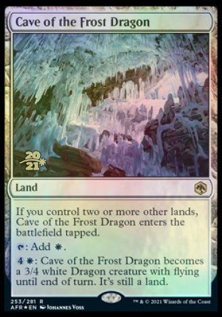 Cave of the Frost Dragon [Dungeons & Dragons: Adventures in the Forgotten Realms Prerelease Promos] | Jack's On Queen