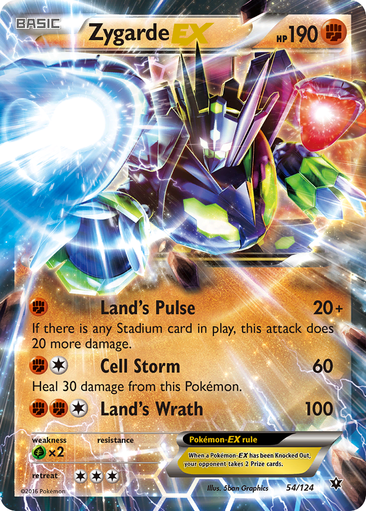 Zygarde EX (54/124) [XY: Fates Collide] | Jack's On Queen