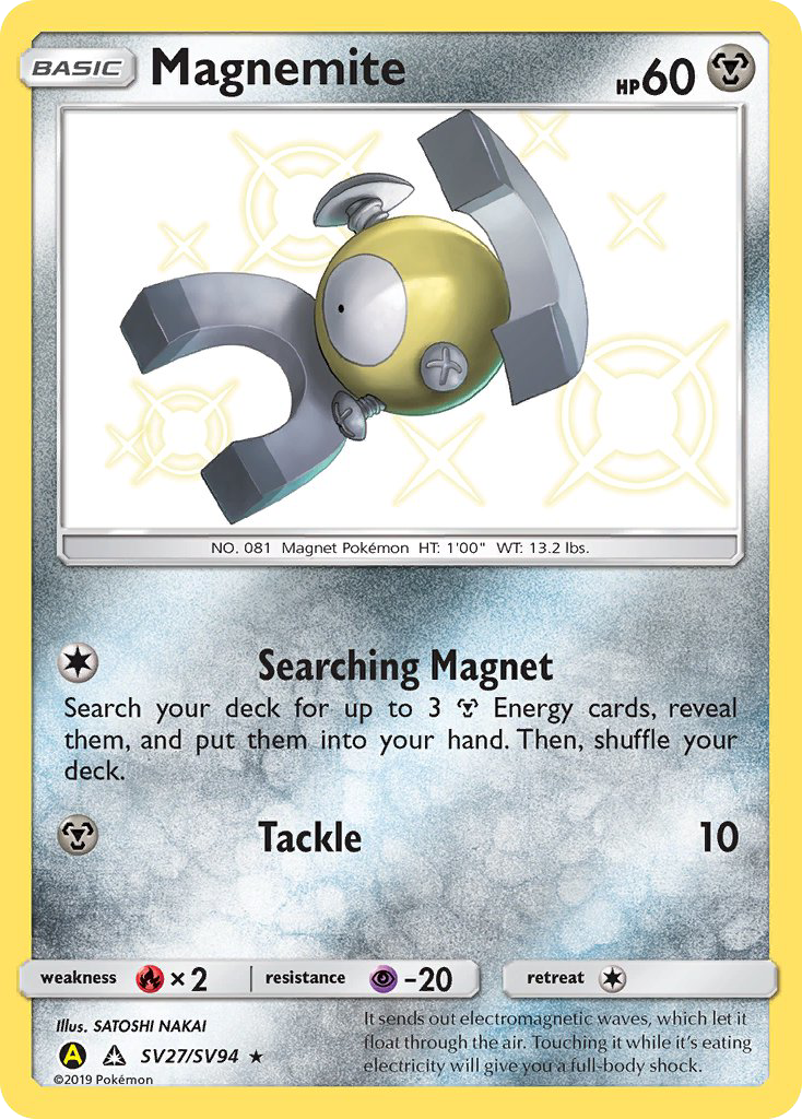 Magnemite (SV27/SV94) [Sun & Moon: Hidden Fates - Shiny Vault] | Jack's On Queen