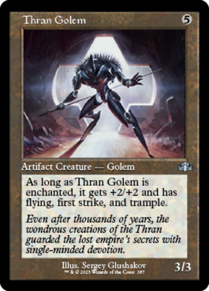 Thran Golem (Retro) [Dominaria Remastered] | Jack's On Queen