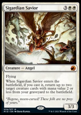 Sigardian Savior (Promo Pack) [Innistrad: Midnight Hunt Promos] | Jack's On Queen