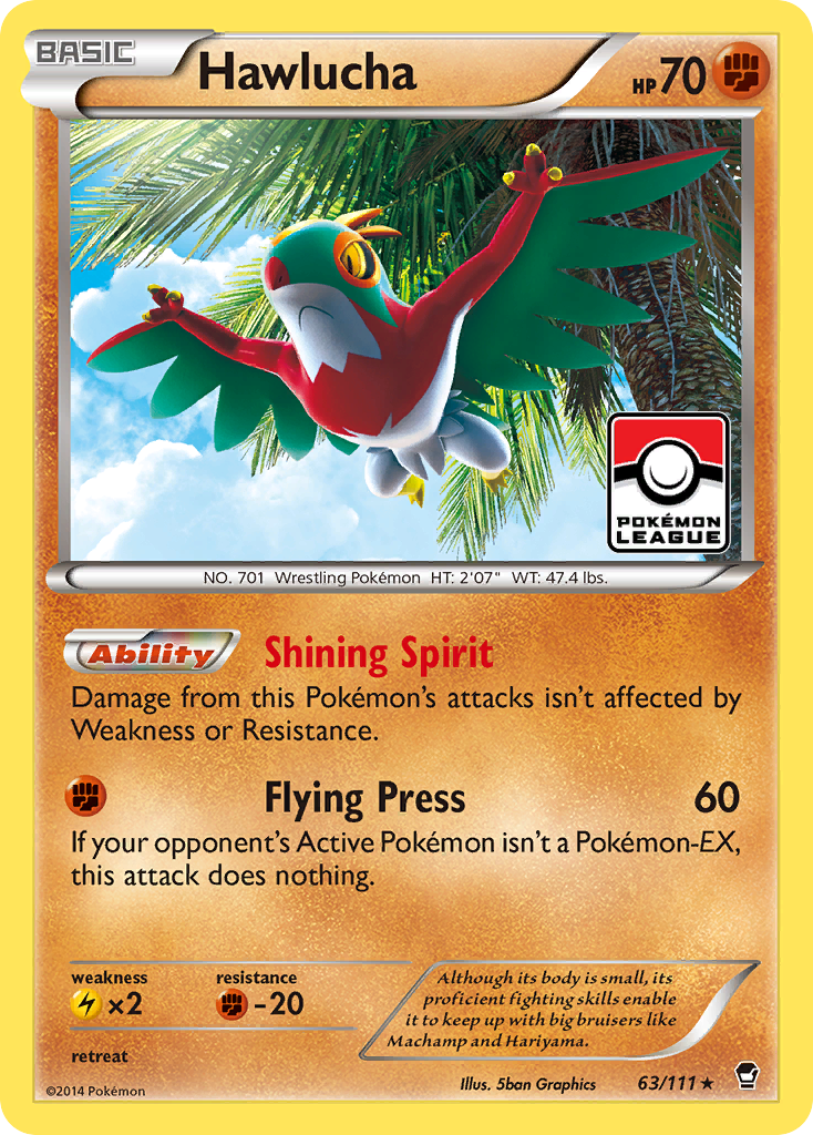 Hawlucha (63/111) [XY: Furious Fists] | Jack's On Queen