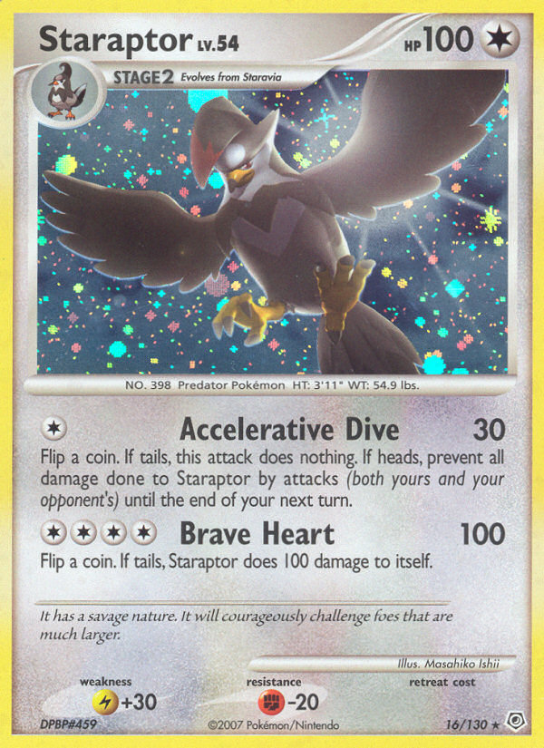 Staraptor (16/130) [Diamond & Pearl: Base Set] | Jack's On Queen