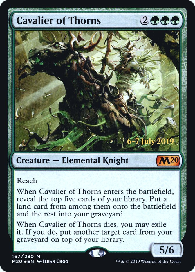 Cavalier of Thorns  [Core Set 2020 Prerelease Promos] | Jack's On Queen