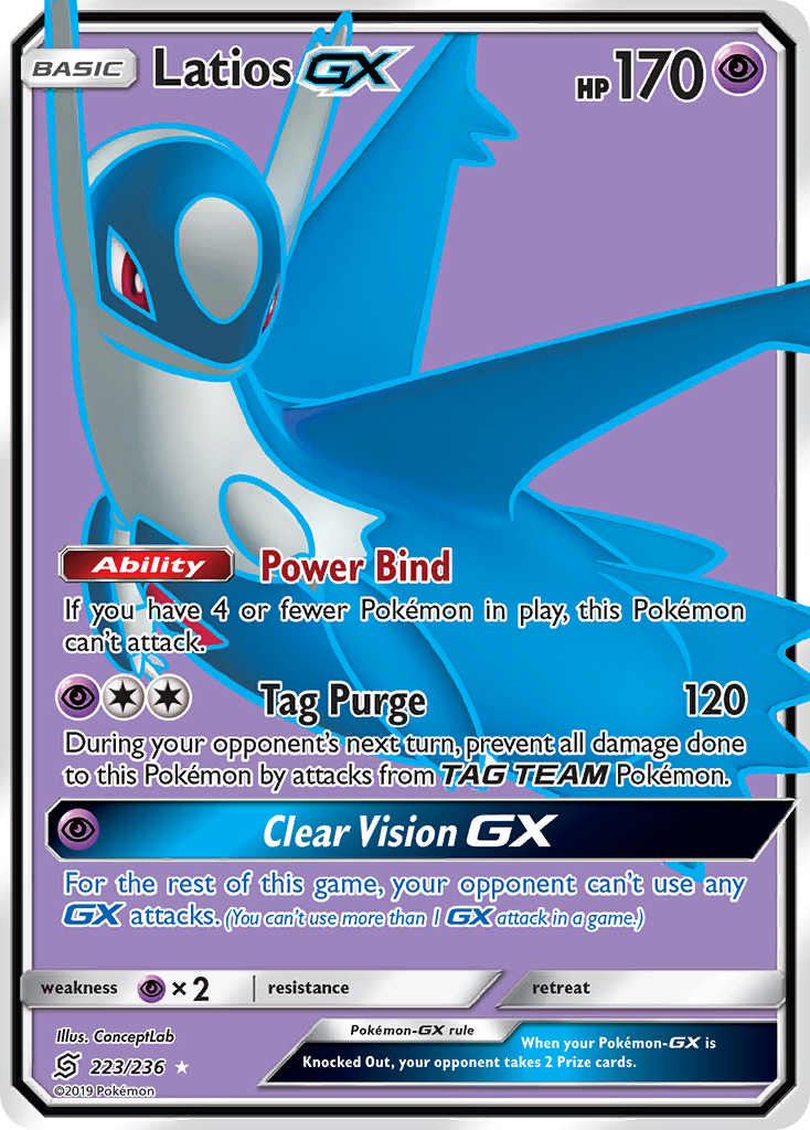 Latios GX (223/236) [Sun & Moon: Unified Minds] | Jack's On Queen