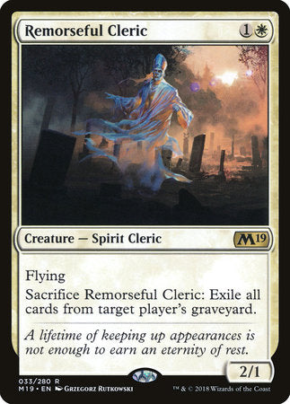 Remorseful Cleric [Core Set 2019] | Jack's On Queen