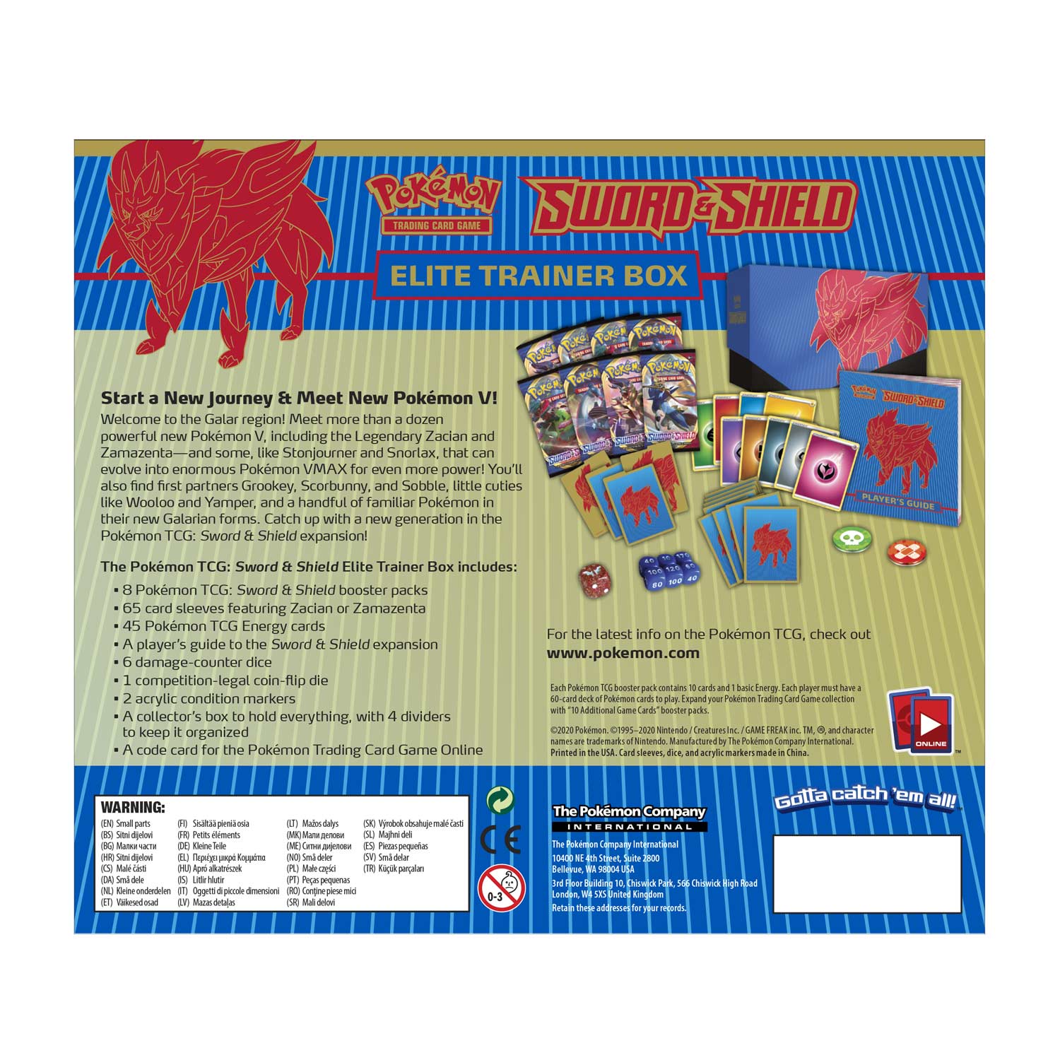 Sword & Shield - Elite Trainer Box (Zamazenta) | Jack's On Queen