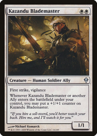 Kazandu Blademaster [Zendikar] | Jack's On Queen