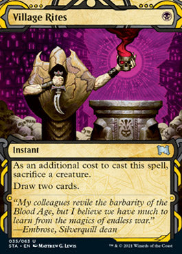 Village Rites (Etched Foil) [Strixhaven Mystical Archive] | Jack's On Queen